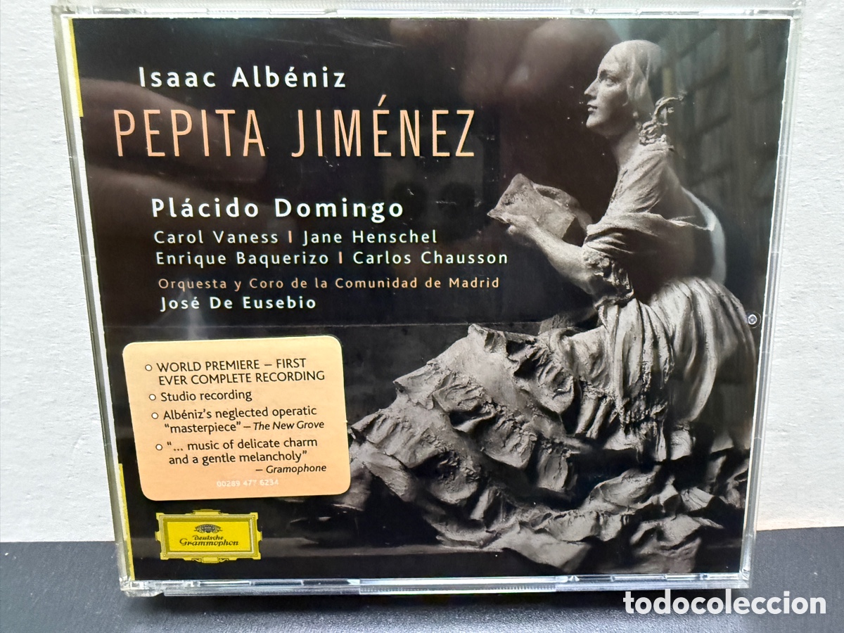 CDs de m&uacute;sica: Alb&eacute;niz &ndash; Jos&eacute; De Eusebio - Pepita Jim&eacute;nez (2xCD)