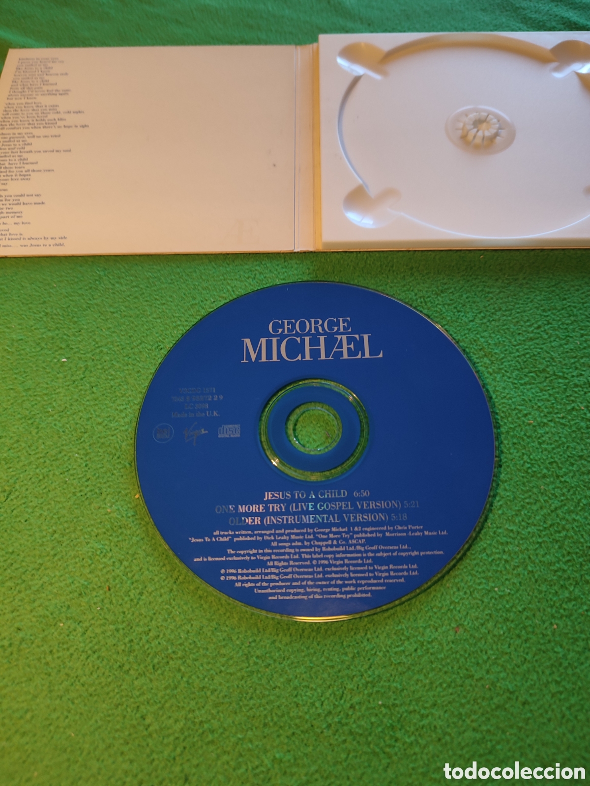 CDs de m&uacute;sica: George Michael - Jes&uacute;s to a child Single cd - Foto 2