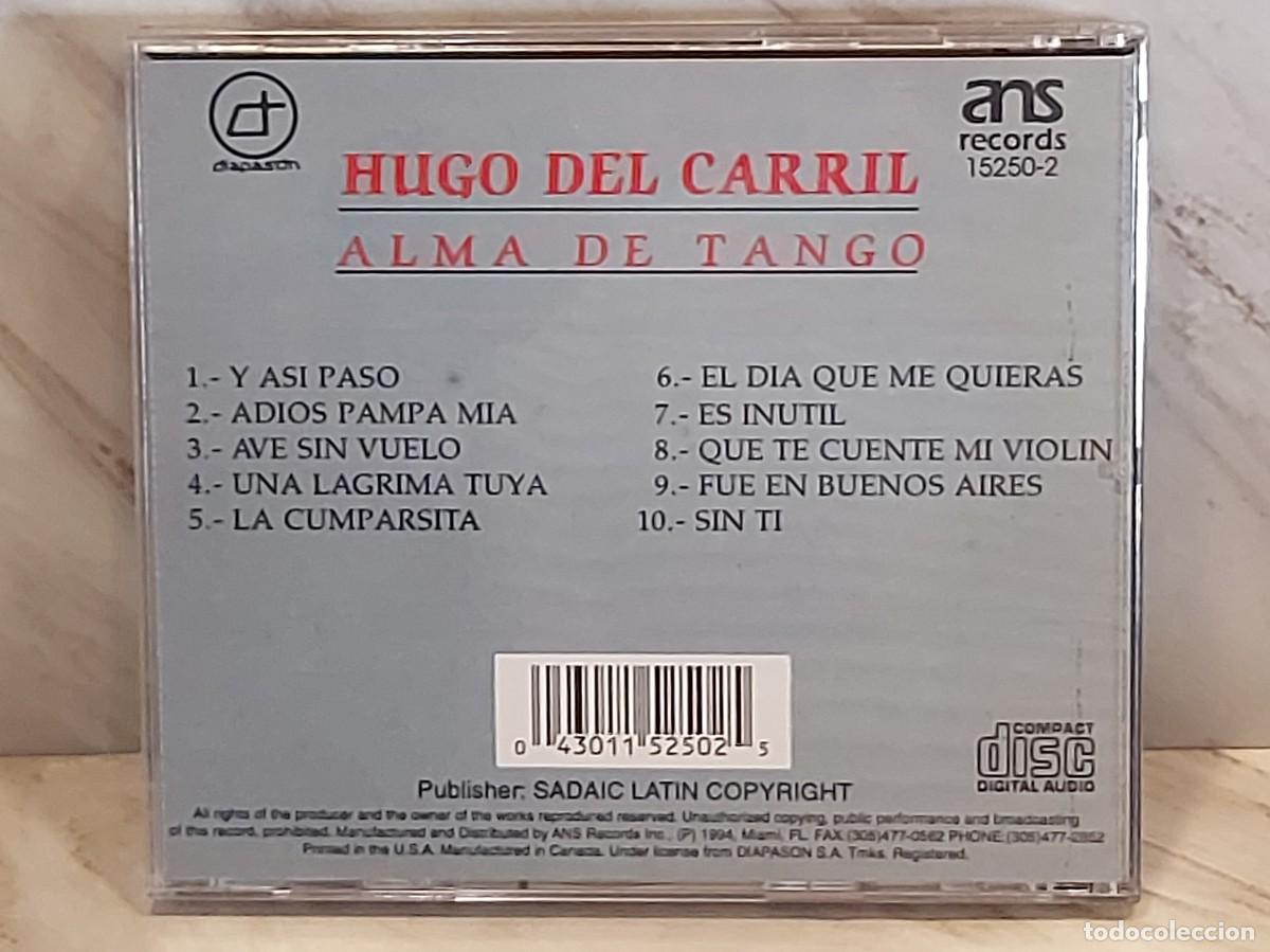 CDs de m&uacute;sica: HUGO DEL CARRIL | ALMA DE TANGO | CD 1994 | DE LUJO - Foto 3