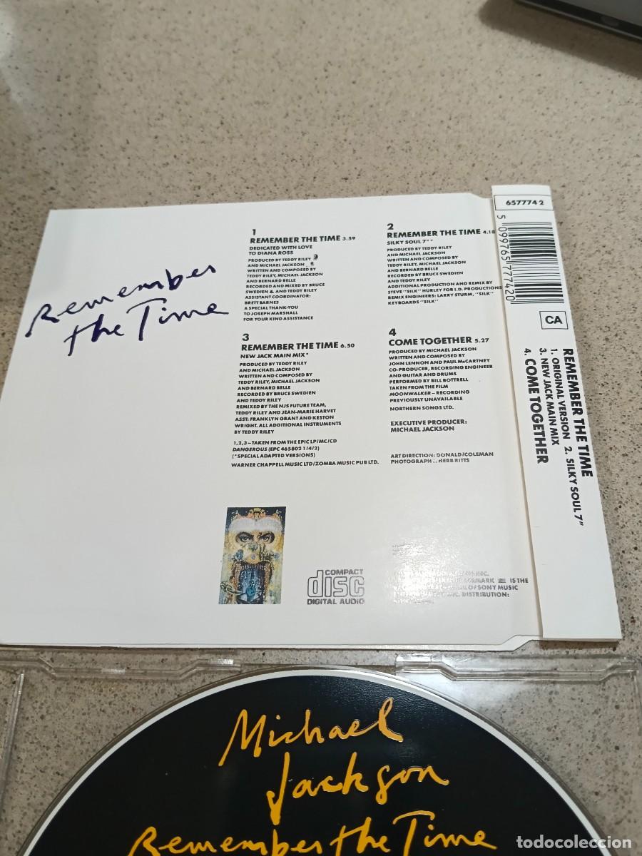 CDs de m&uacute;sica: RAR MAXI CD. MICHAEL JACKSON. REMEMBER THE TIME. 4 TRACKS - Foto 2