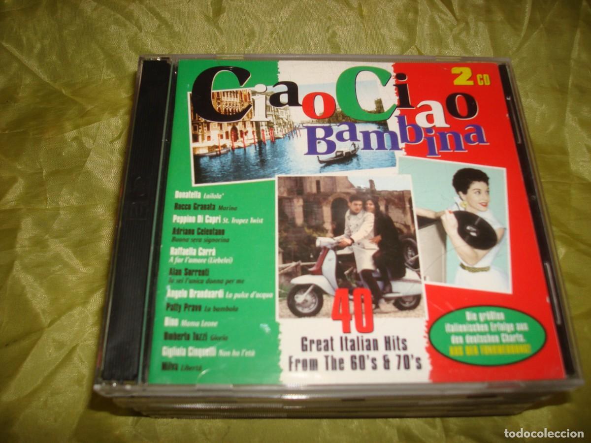 CDs de m&uacute;sica: CIAO CIAO BAMBINA. PATTY PRAVO, ADRIANO CELENTANO, COLLAGE... 2 CD&acute;S. IMPECABLE.(#)