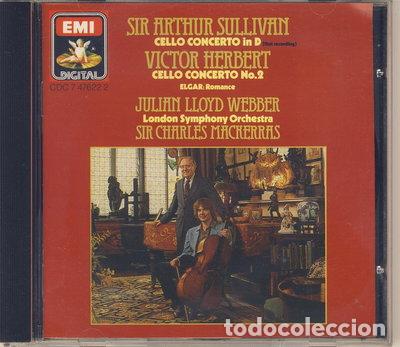 CDs de m&uacute;sica: Sullivan: Cello Concerto in D; Herbert: Cello Concerto no. 2; Elgar: Romance- 0077774762229