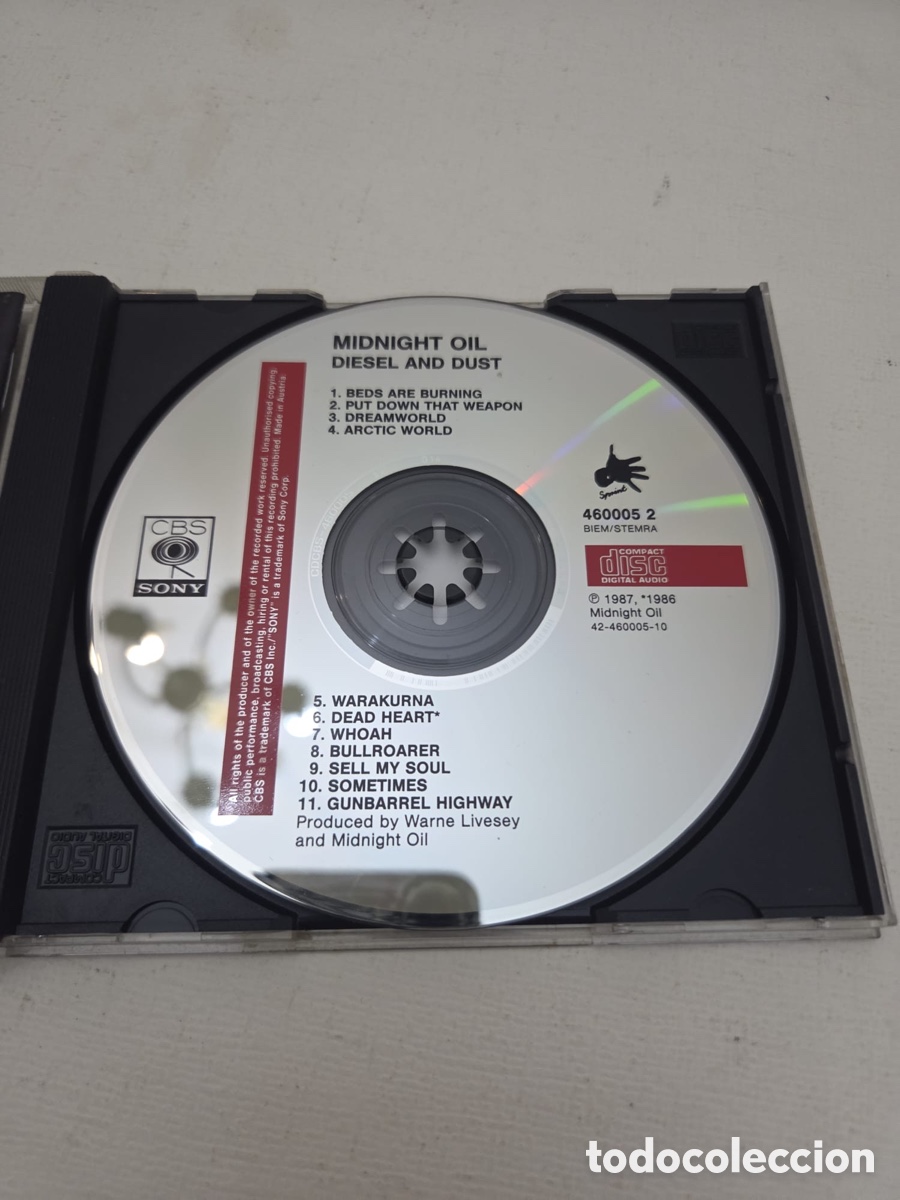 CDs de m&uacute;sica: CD Midnight Oil Diesel and Dust - Foto 4