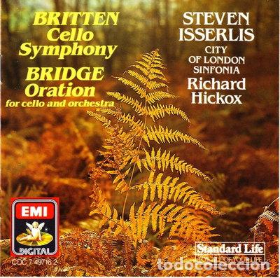 CDs de m&uacute;sica: Britten: Cello Symphony / Bridge: Oration- 0077774971621