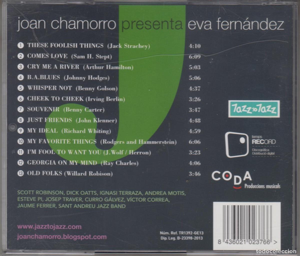 CDs de m&uacute;sica: Joan Chamorro Presenta Eva Fern&aacute;ndez cd 2013 - Foto 2
