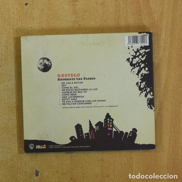 CDs de m&uacute;sica: GASTELO - AHORRATE LAS FLORES - CD - Foto 2