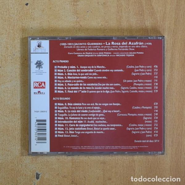 CDs de m&uacute;sica: JACINTO GUERRERO - LA ROSA DEL AZAFRAN - CD - Foto 2