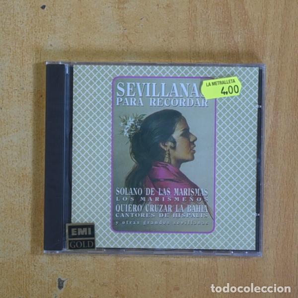 CDs de m&uacute;sica: VARIOS - SEVILLANA PARA RECORDAR - CD