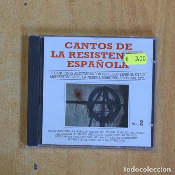 CDs de m&uacute;sica: VARIOS - CANTOS DE LA RESISTENCIA ESPA&Ntilde;OLA VOL 2 - CD