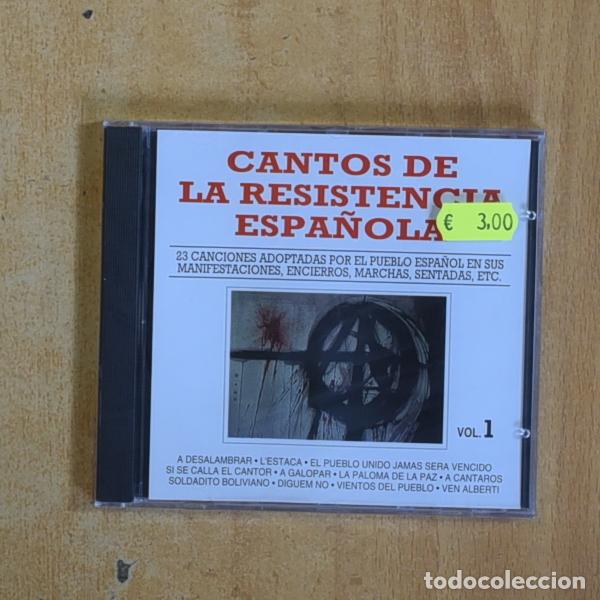 CDs de m&uacute;sica: VARIOS - CANTOS DE LA RESISTENCIA ESPA&Ntilde;OLA VOL 1 - CD