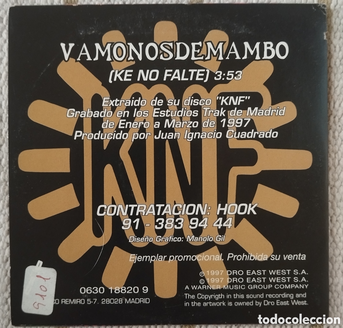CDs de m&uacute;sica: Ke no falte - V&aacute;monos de mambo - CD single - Foto 2