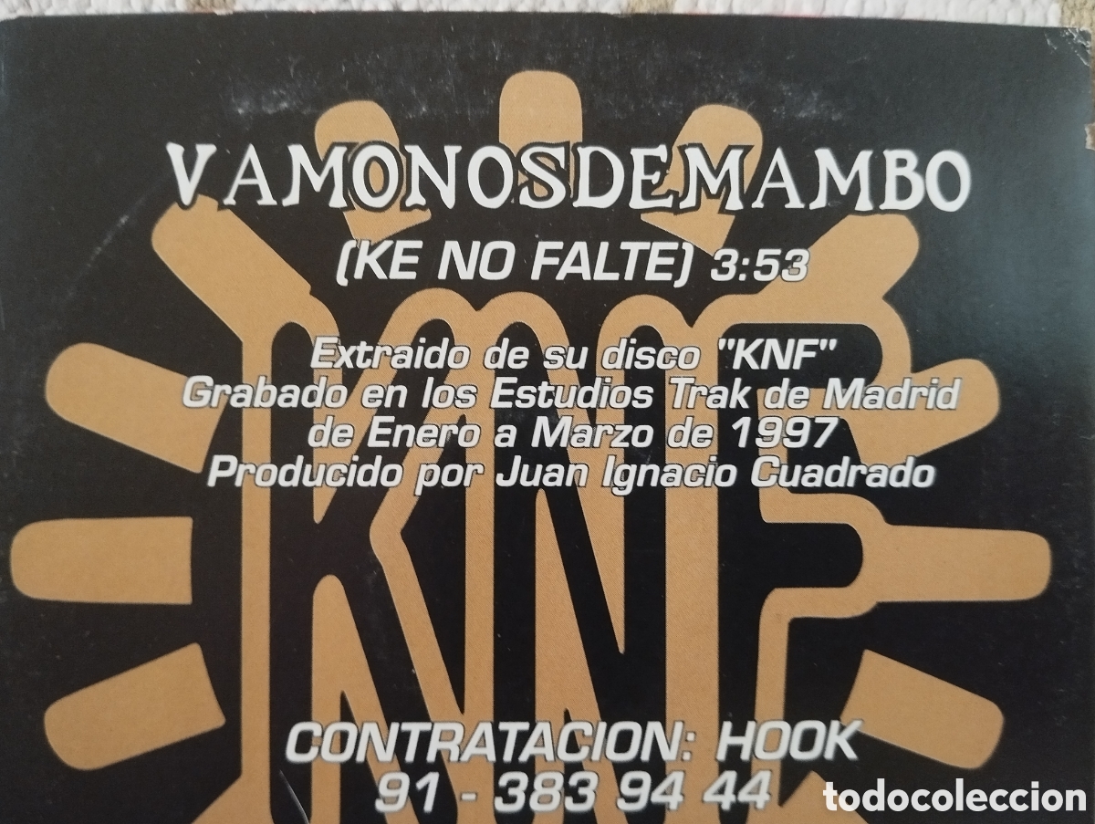 CDs de m&uacute;sica: Ke no falte - V&aacute;monos de mambo - CD single - Foto 4