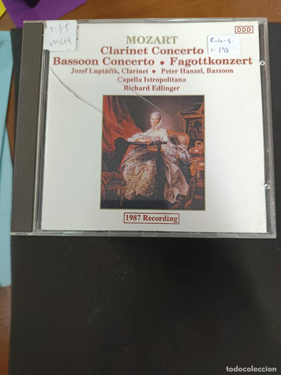 CDs de m&uacute;sica: MOZART: CLARINET CONCERTO. BASSOON CONCERTO. FAGOTTKONZERT. DIR: RICHARD EDLINGER. CLARINET: JOZEF L