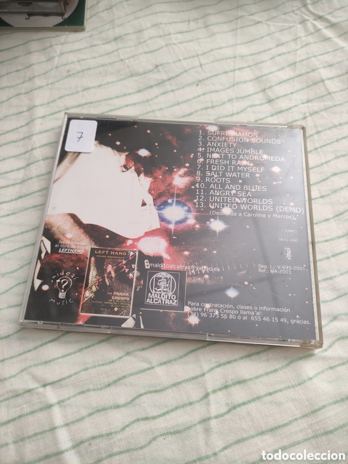 CDs de m&uacute;sica: CD Frank Crespo - Next to Andromeda - Foto 3