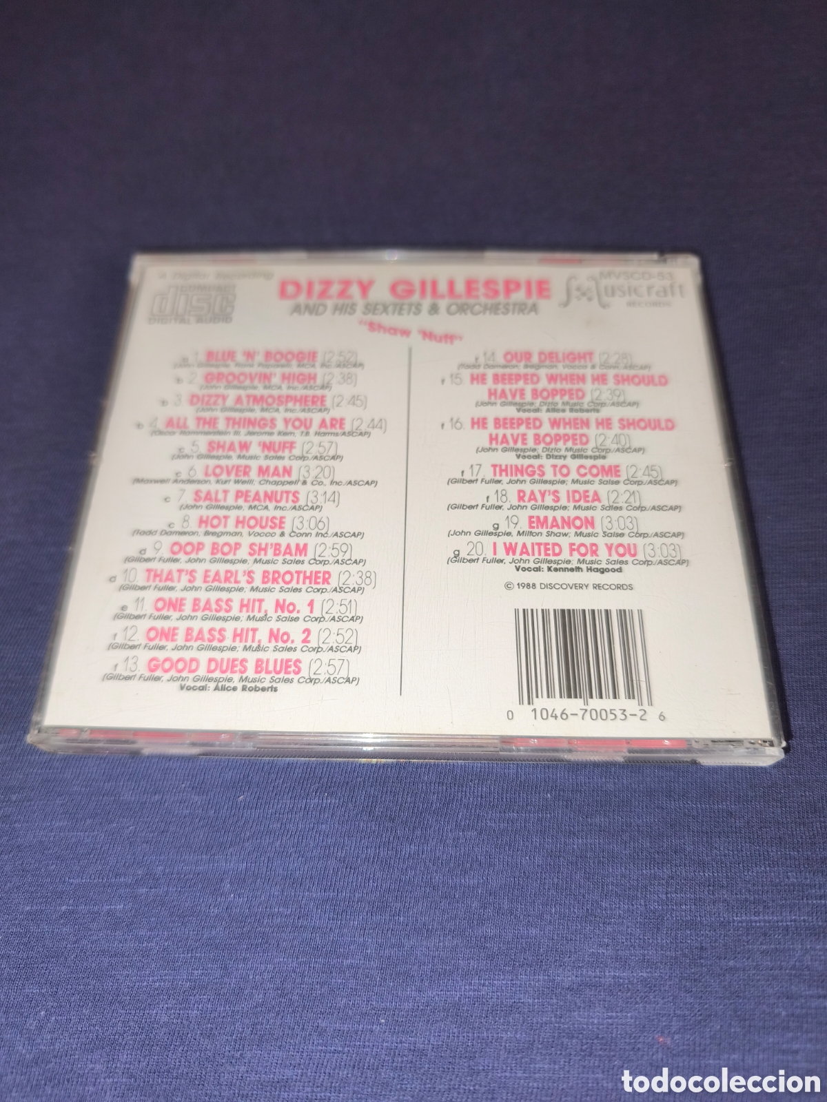 CDs de m&uacute;sica: Dizzy Gillespie ShawNuff - Foto 2