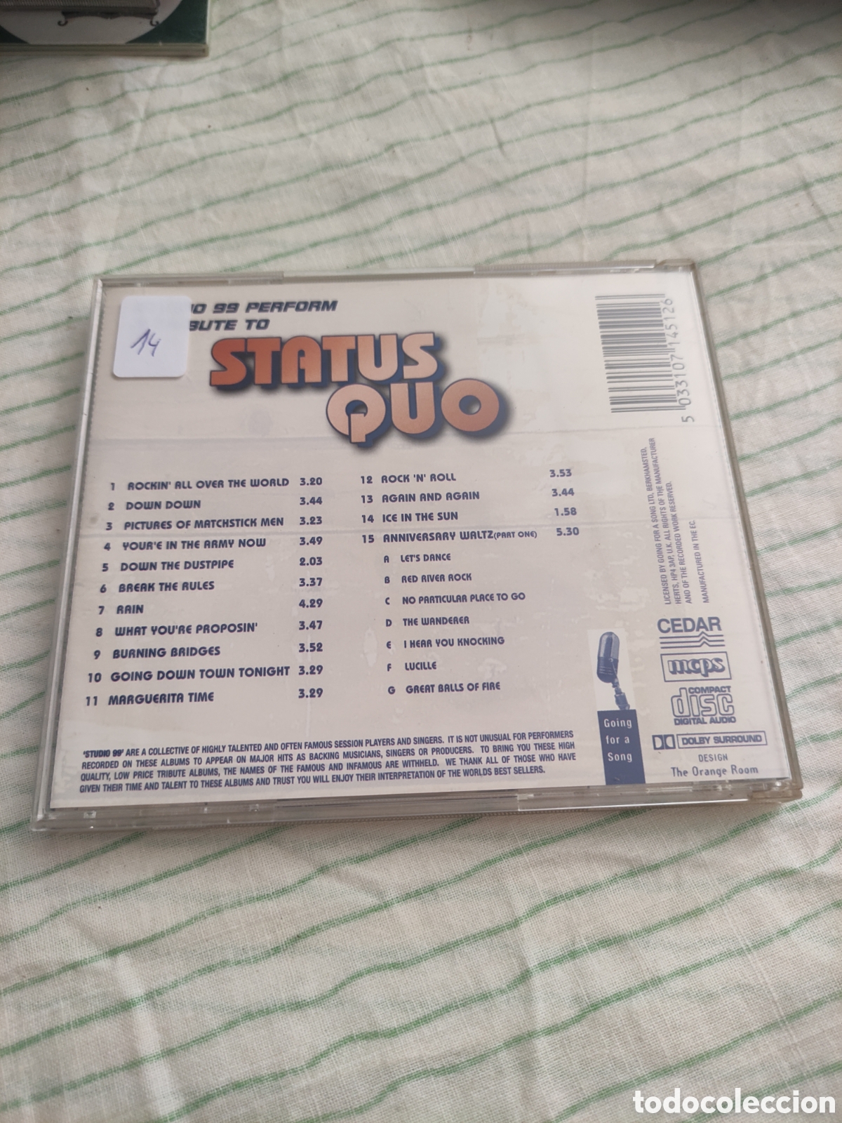 CDs de m&uacute;sica: CD Status quo - A tribute - Foto 3