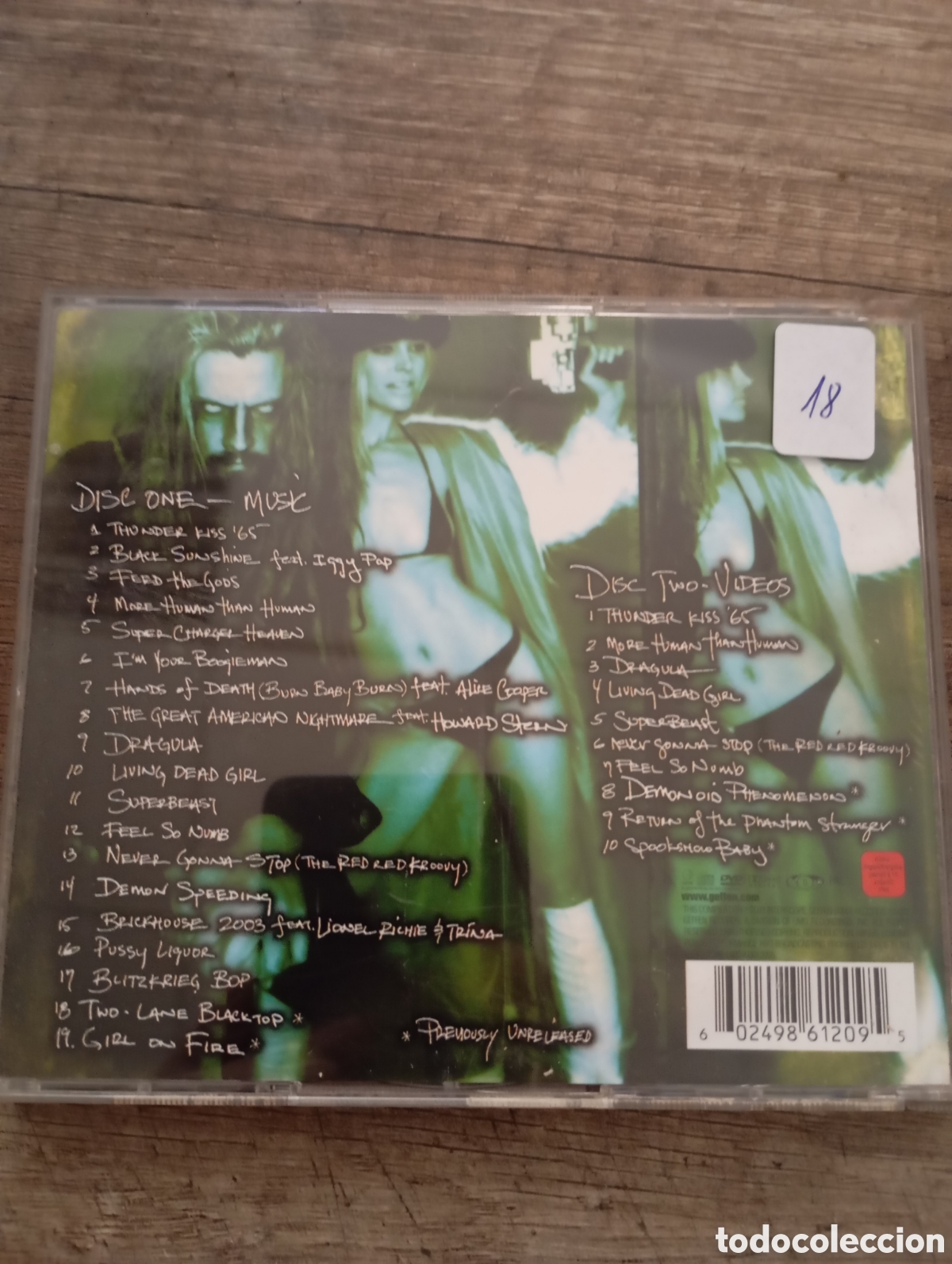 CDs de m&uacute;sica: CD+DVD. Rob Zombie. Past,present & future - Foto 2