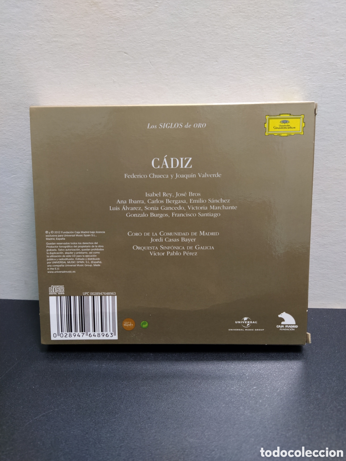 CDs de m&uacute;sica: Chueca - Joaqu&iacute;n Valverde - C&aacute;diz (CD) - Foto 2