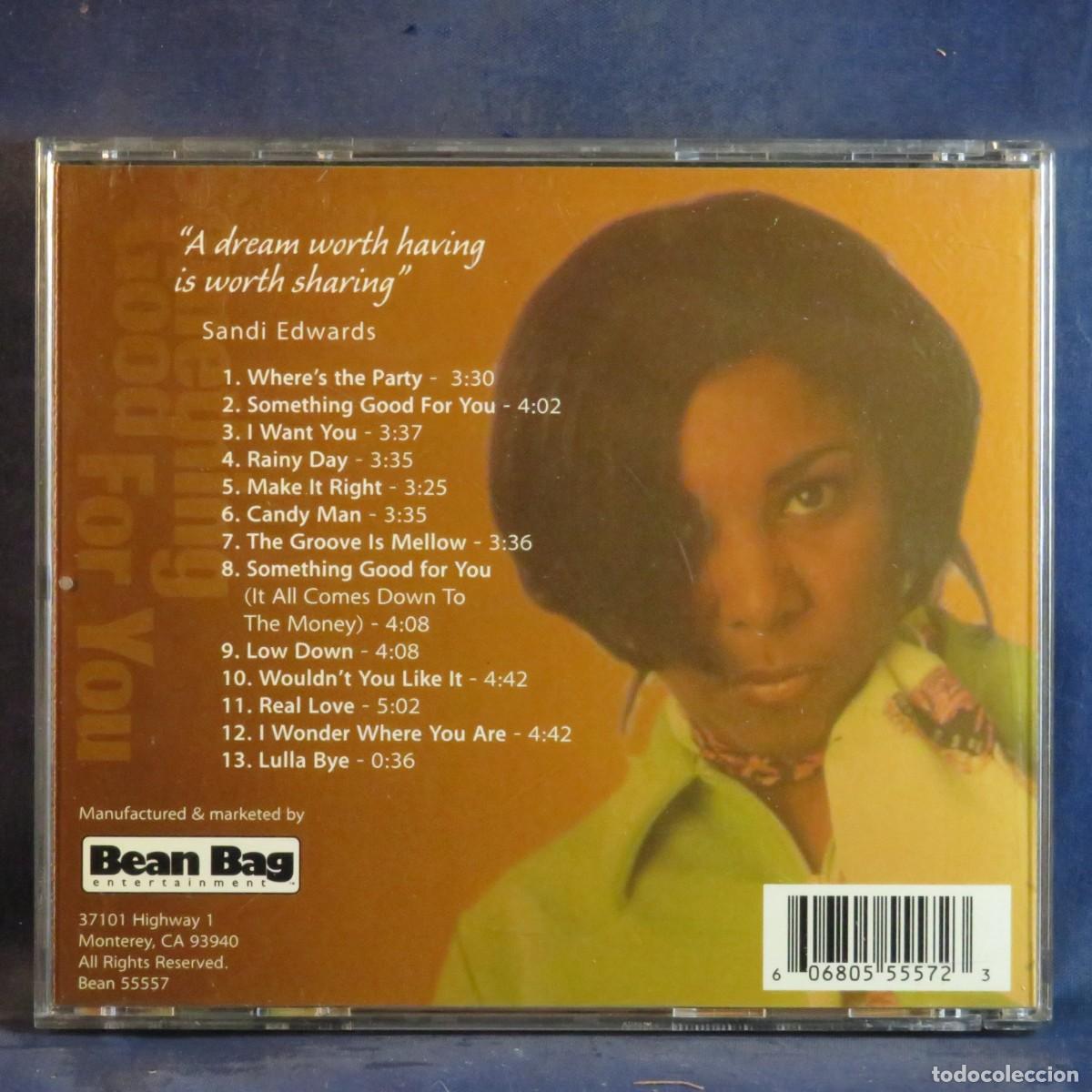 CDs de m&uacute;sica: SANDI EDWARDS - SOMETHING GOOD FOR YOU - CD - Foto 2