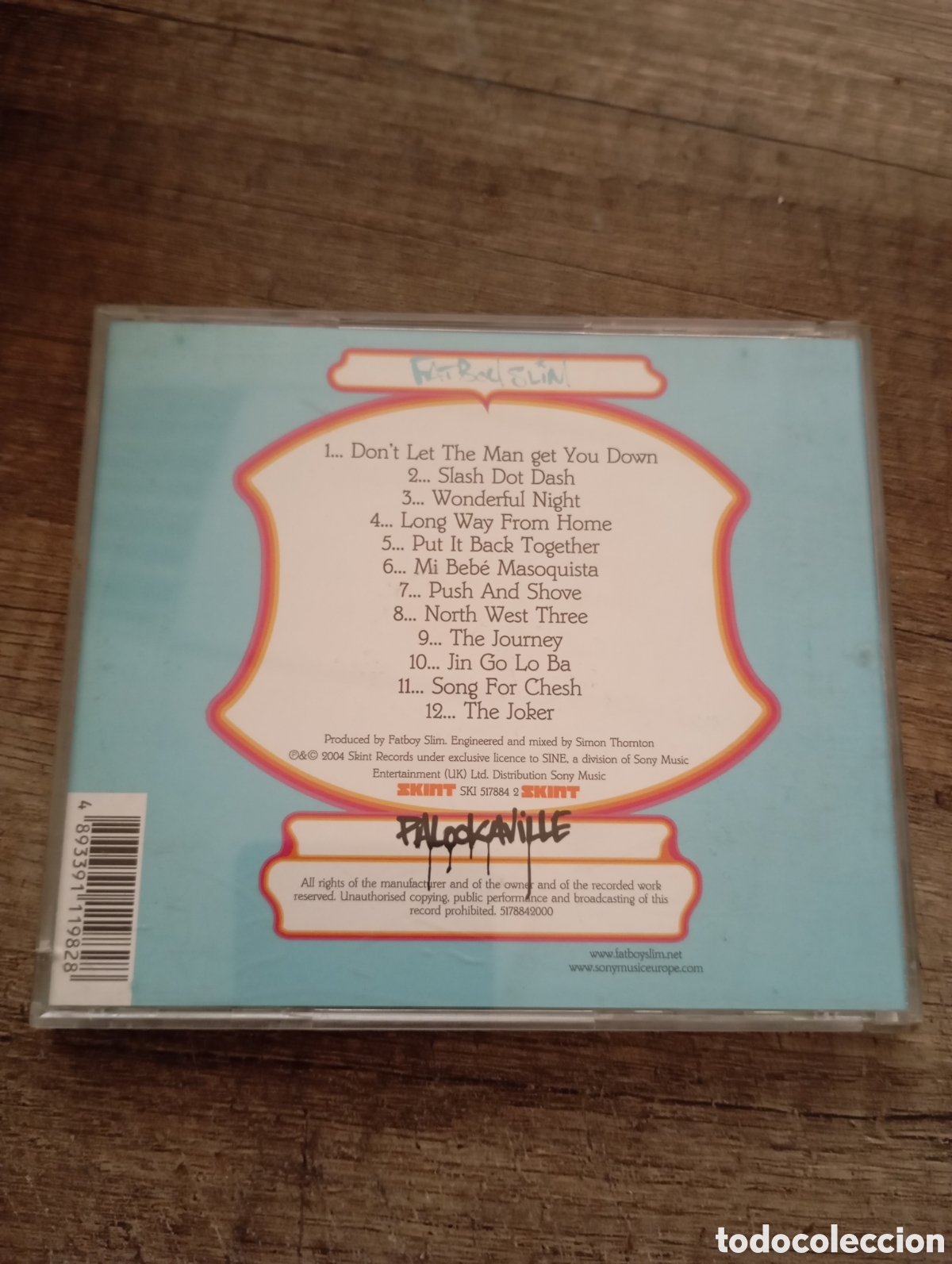 CDs de m&uacute;sica: CD . Fat Boy Slim. Palockaville - Foto 2