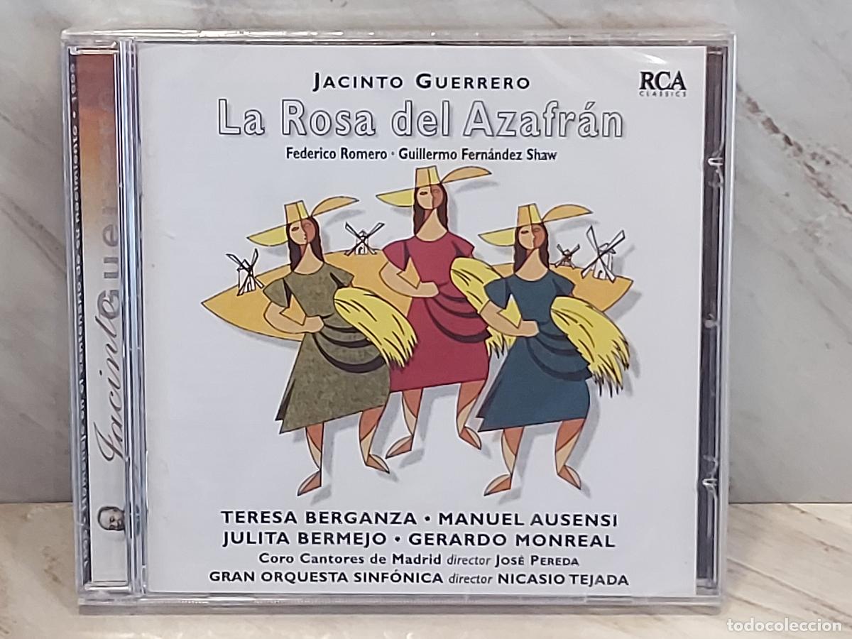 CD di Musica: JACINTO GUERRERO | LA ROSA DEL AZAFR&Aacute;N | TERESA BERGANZA | MANUEL AUSENSI | ZARZUELA | CD PRECINTADO