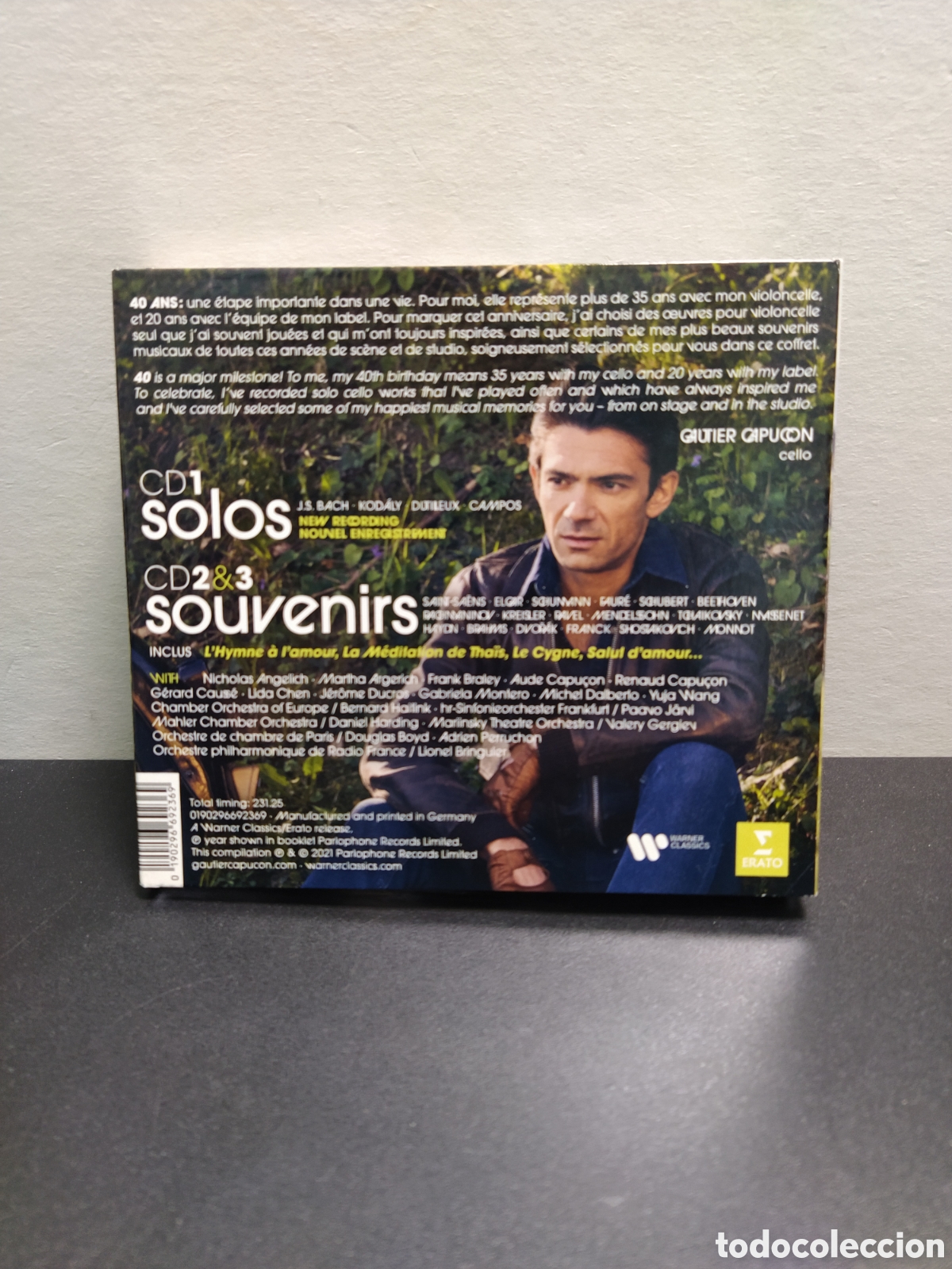 CDs de m&uacute;sica: Gautier Capu&ccedil;on - Souvenirs (3xCD) - Foto 2