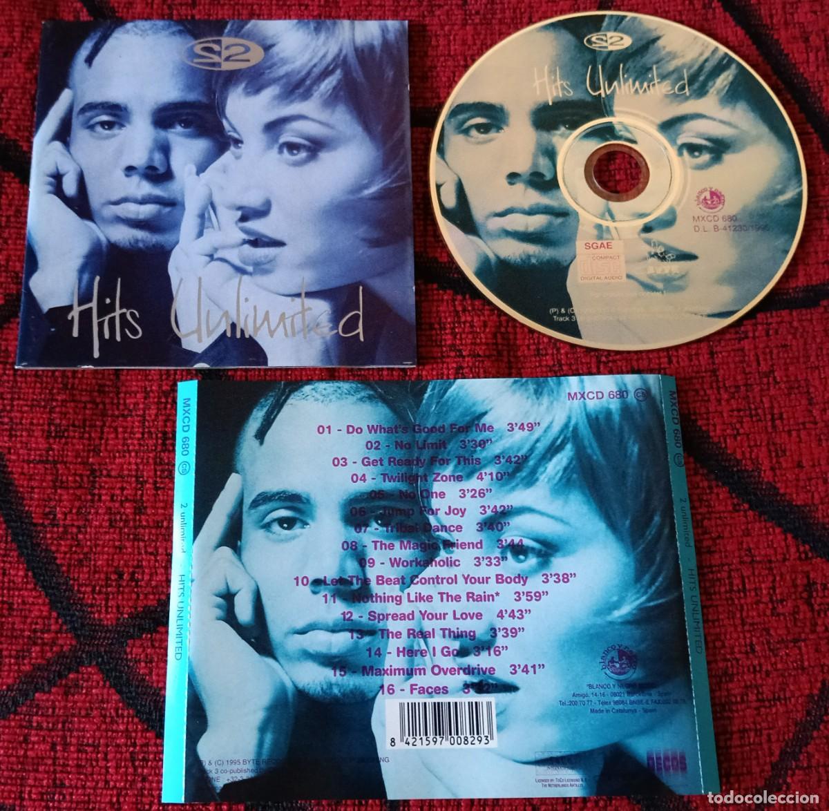CDs de m&uacute;sica: 2 UNLIMITED ** Hits Unlimited ** CD 1995