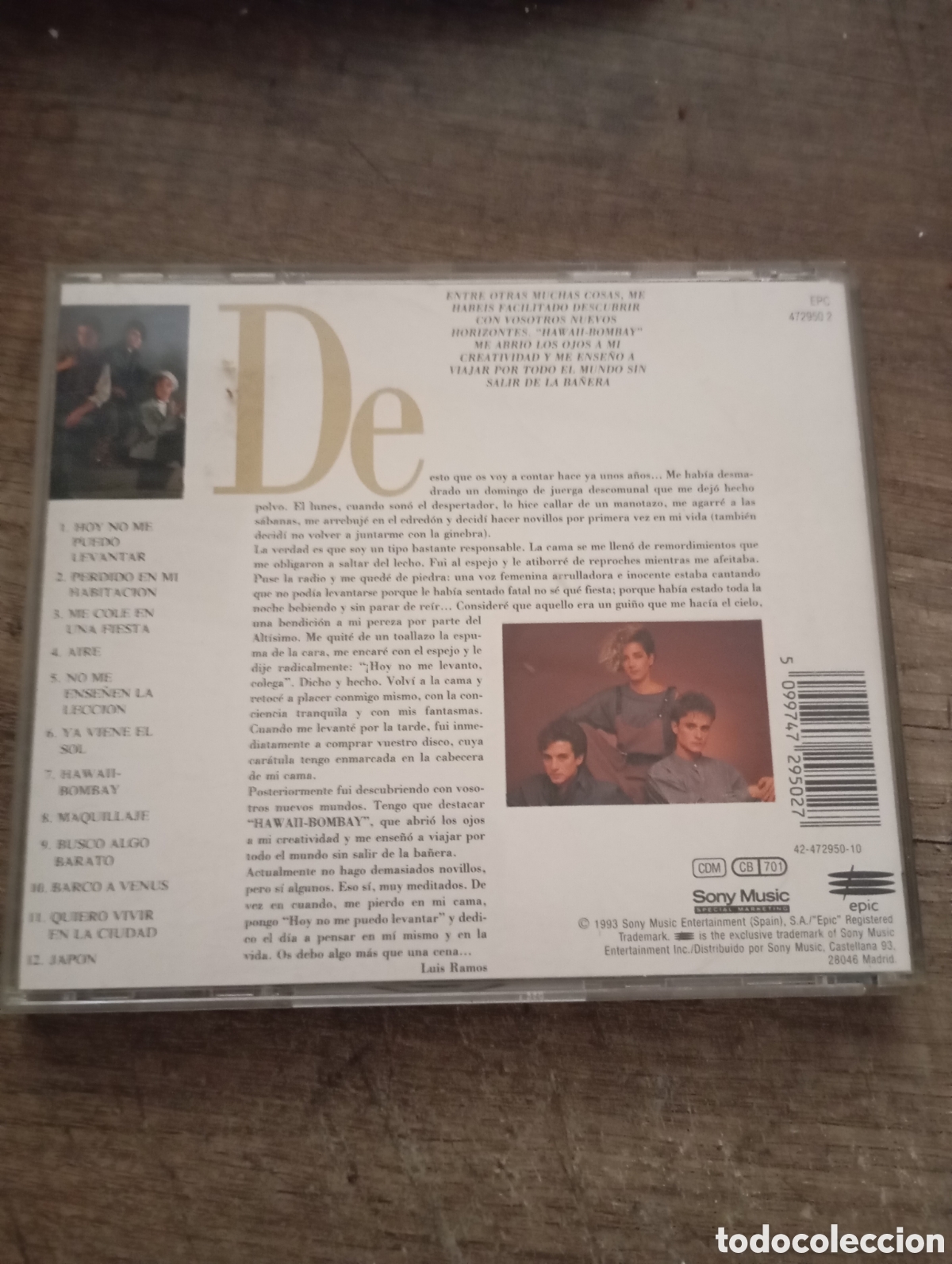 CDs de m&uacute;sica: CD. Mecano. Queridos - Foto 2