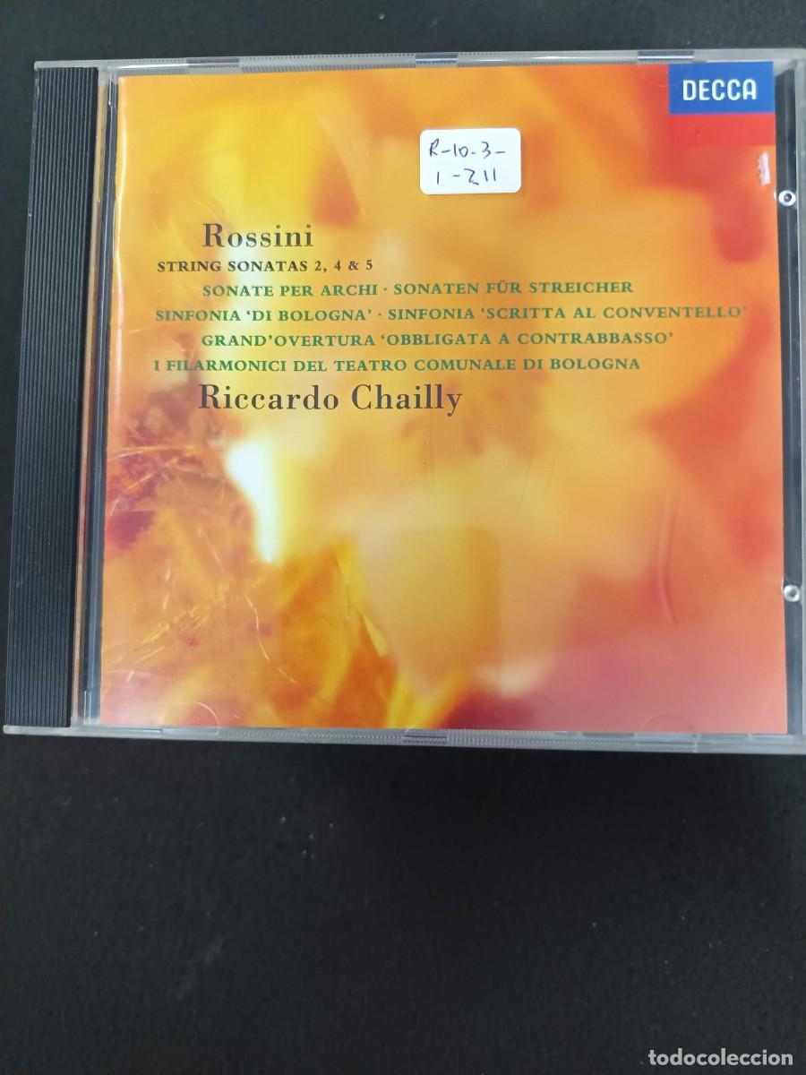 CDs de m&uacute;sica: ROSSINI: STRING SONATAS 2,4 & 5. VOL. 2. DIR: RICCARDO CHAILLY. I FILARMONICI DEL TEATRO COMUNALE D