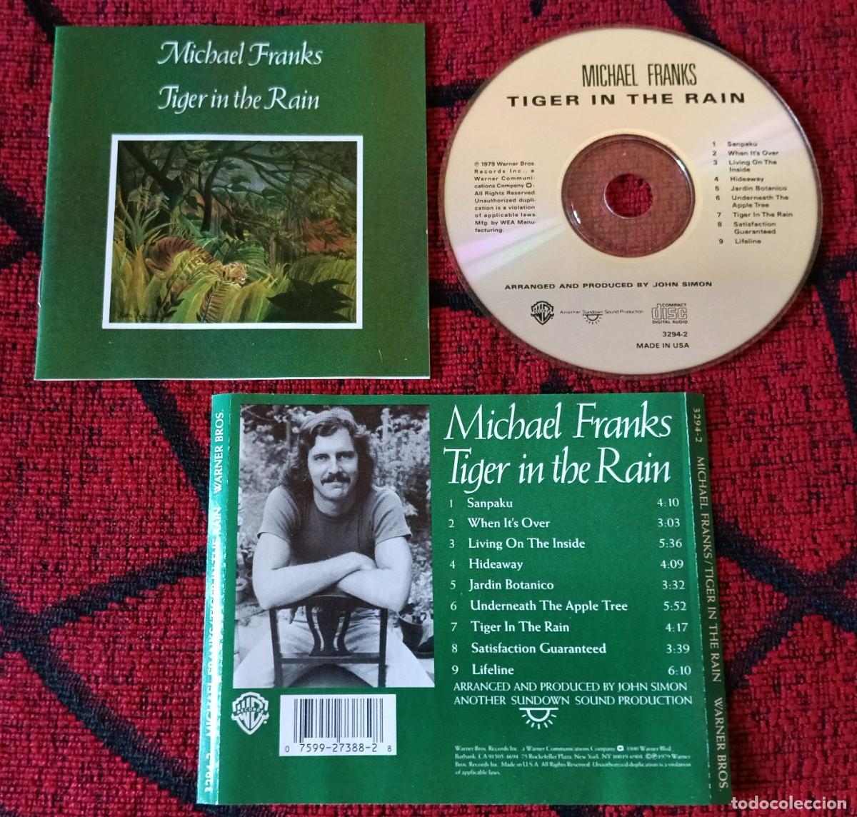 CDs de m&uacute;sica: MICHAEL FRANKS ** Tiger In The Rain ** CD REEDICION USA