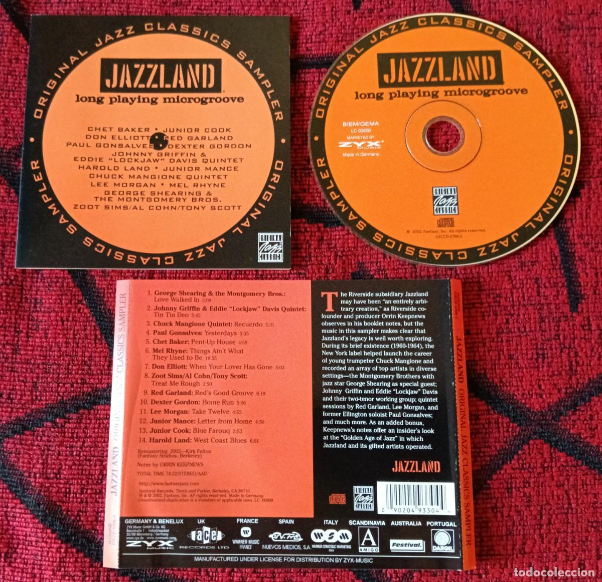 CDs de m&uacute;sica: JAZZLAND (Long Playing Microgroove) CD 2002 DEXTER GORDON Chuck Mangione Quintet