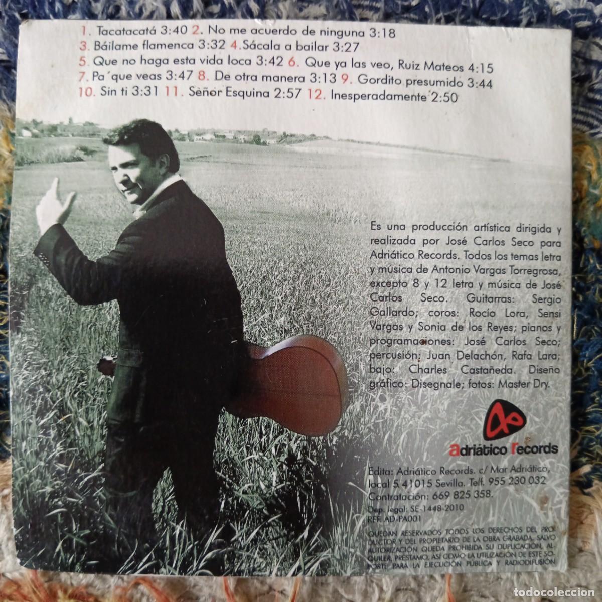 CDs de m&uacute;sica: Antonio Vargas. Grandemente - Foto 2