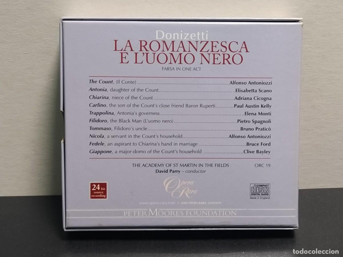 CDs de m&uacute;sica: Donizetti - David Parry - La Romanzesca E Luomo Nero (CD) - Foto 2