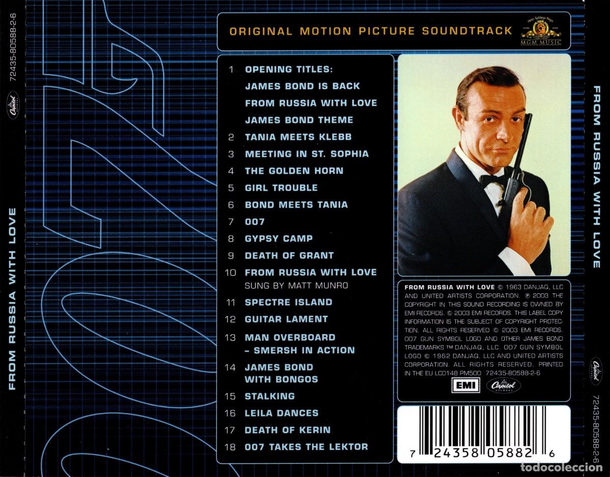 CDs de m&uacute;sica: John Barry - From Russia with Love (Desde Rusia con amor) - BSO Remaster - CD Capitol, 2003