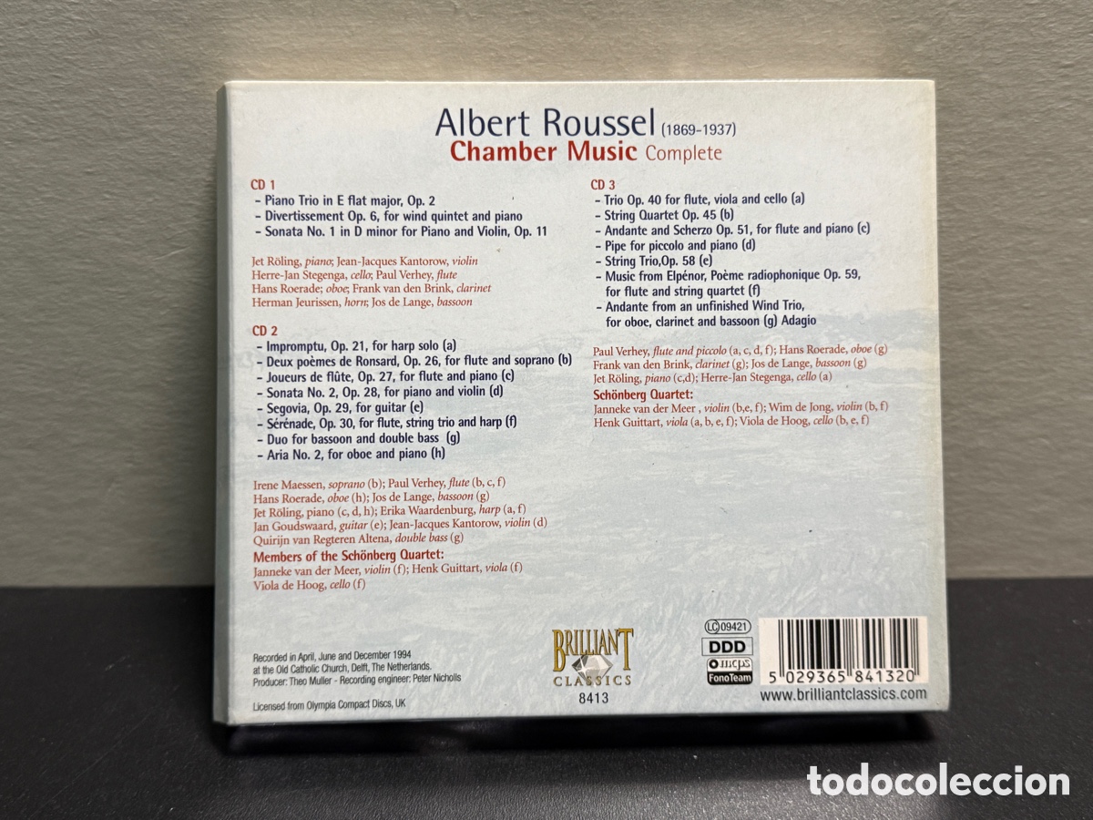 CDs de m&uacute;sica: Roussel - Chamber Music (Complete) (3xCD) - Foto 2