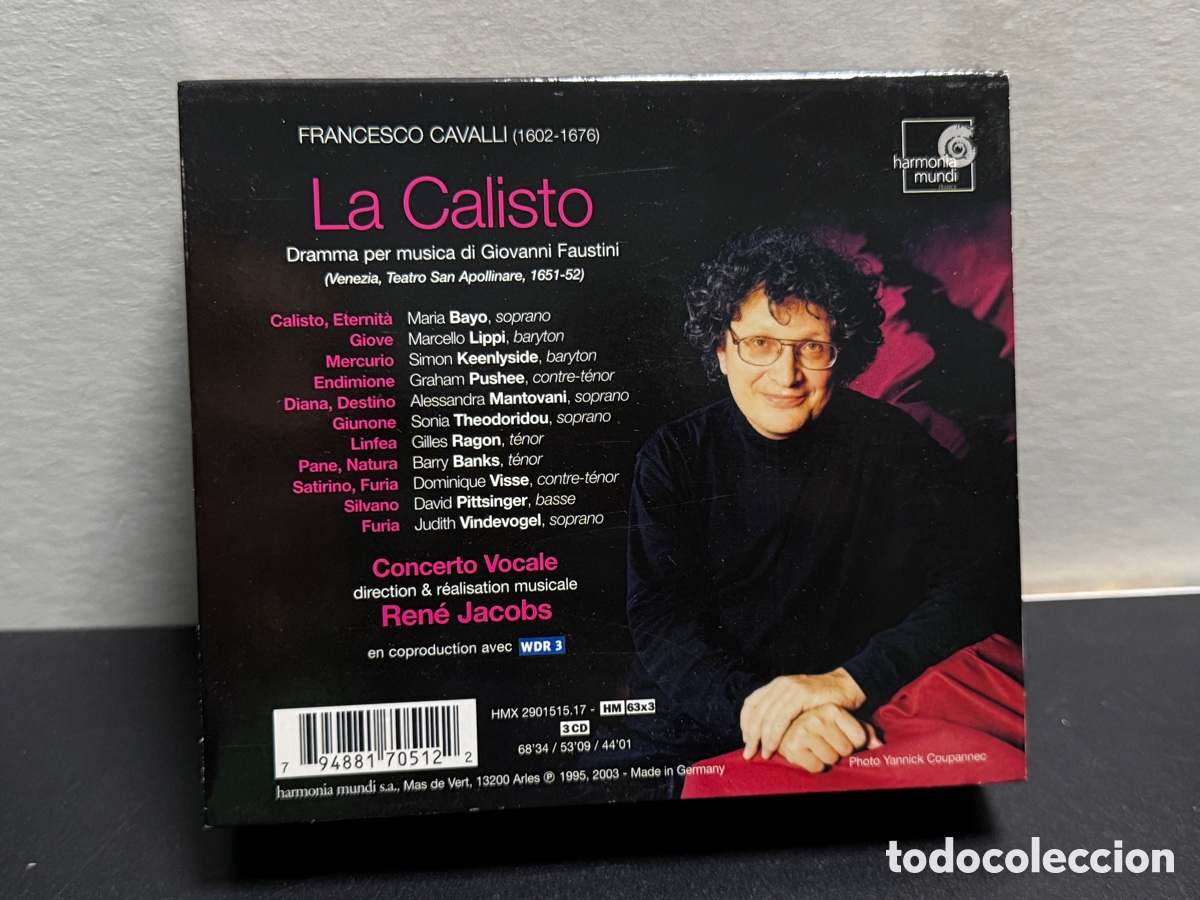 CDs de m&uacute;sica: Cavalli - Ren&eacute; Jacobs - La Calisto (3xCD) - Foto 2
