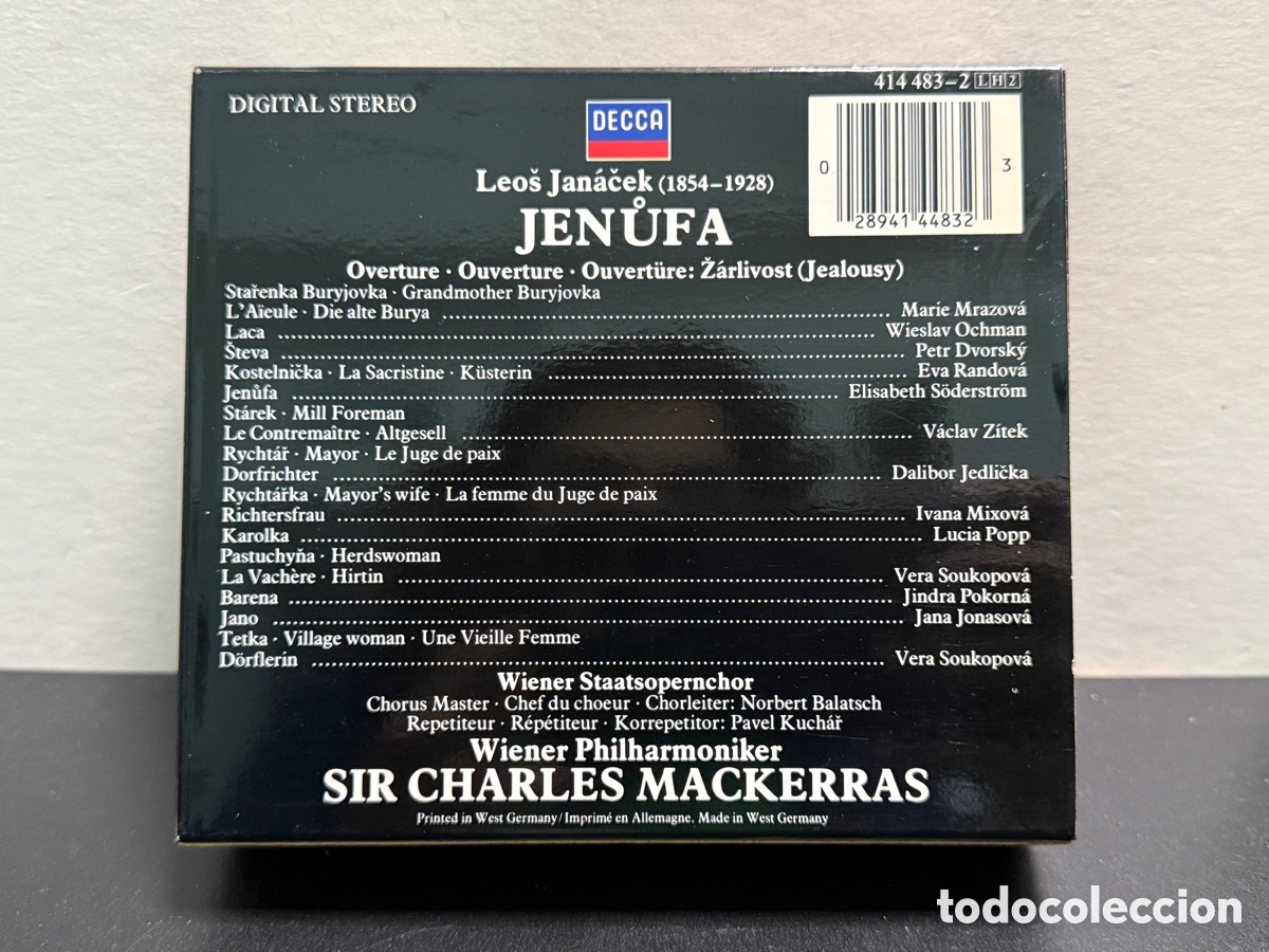CDs de m&uacute;sica: Jan&aacute;ček - Charles Mackerras - Jenůfa (2xCD) - Foto 2