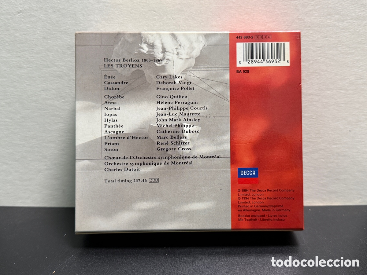 CDs de m&uacute;sica: Berlioz - Dutoit - Les Troyens (4xCD) - Foto 2