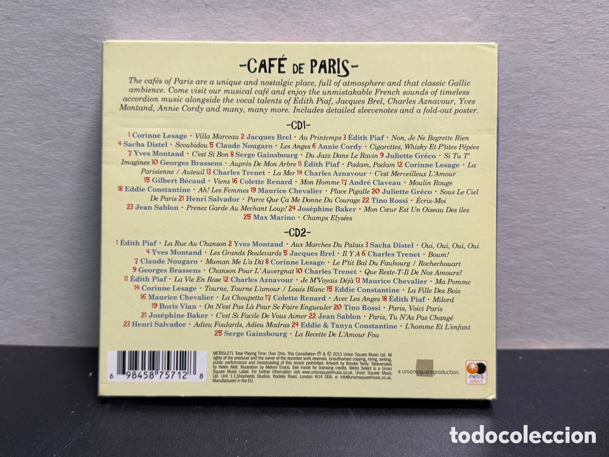 CDs de m&uacute;sica: Caf&eacute; de Paris (2xCD) - Foto 2