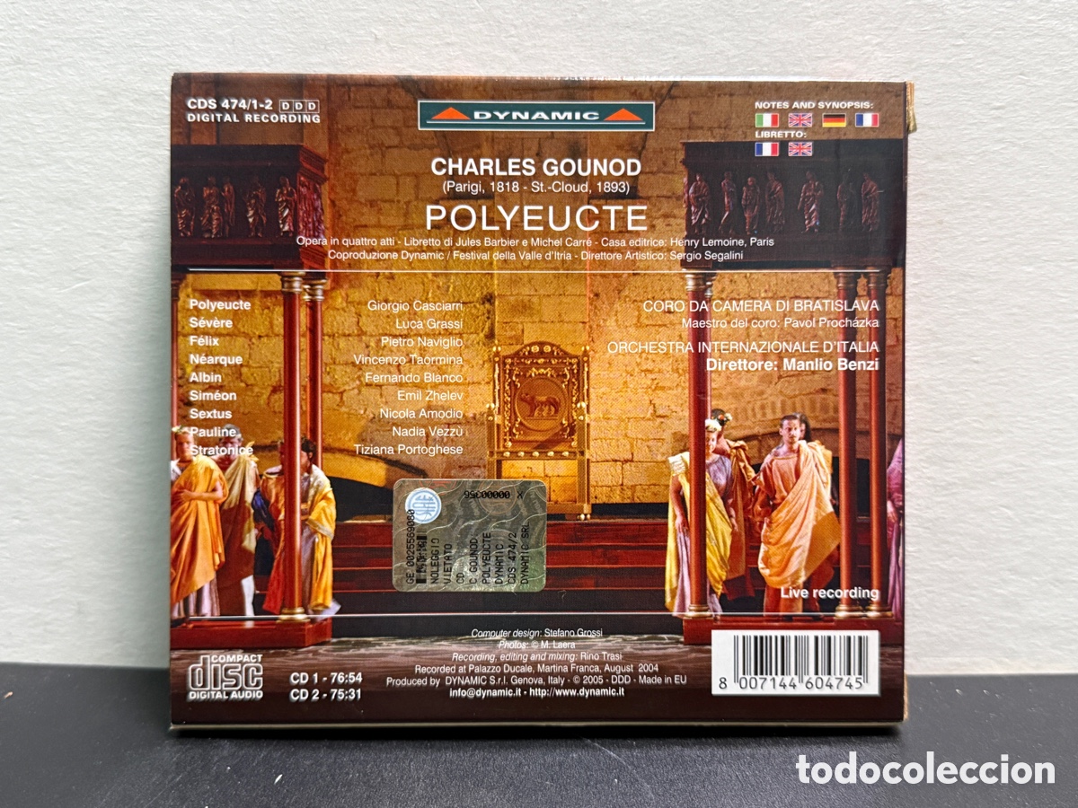 CDs de m&uacute;sica: Gounod - Manlio Benzi - Polyeucte (2xCD) - Foto 2