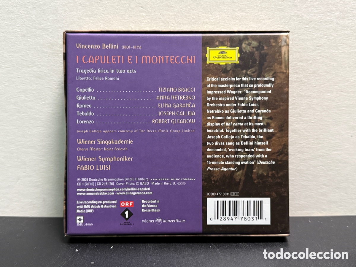 CDs de m&uacute;sica: Bellini - Fabio Luisi - I Capuleti E I Montecchi (2xCD) - Foto 2