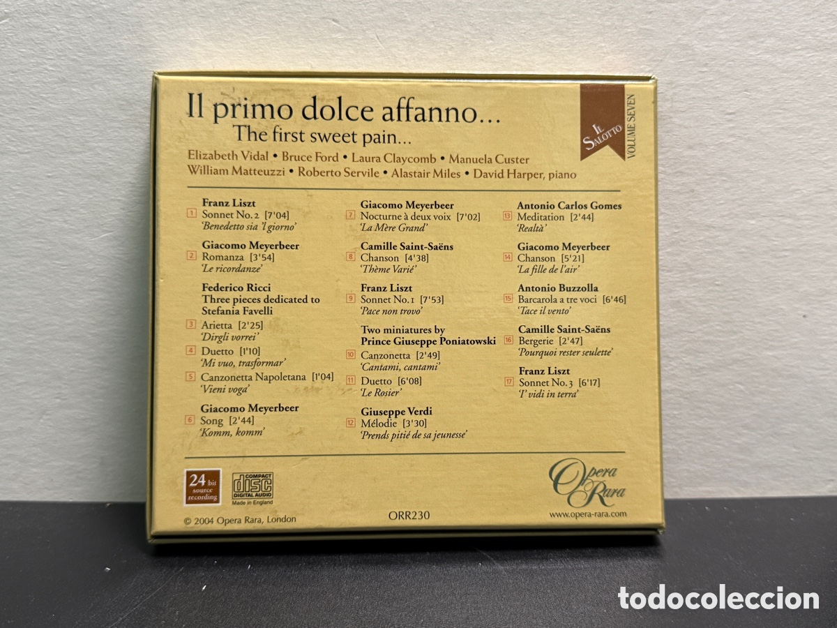 CDs de m&uacute;sica: Liszt - David Harper - Il Primo Dolce Affanno (2xCD) - Foto 2