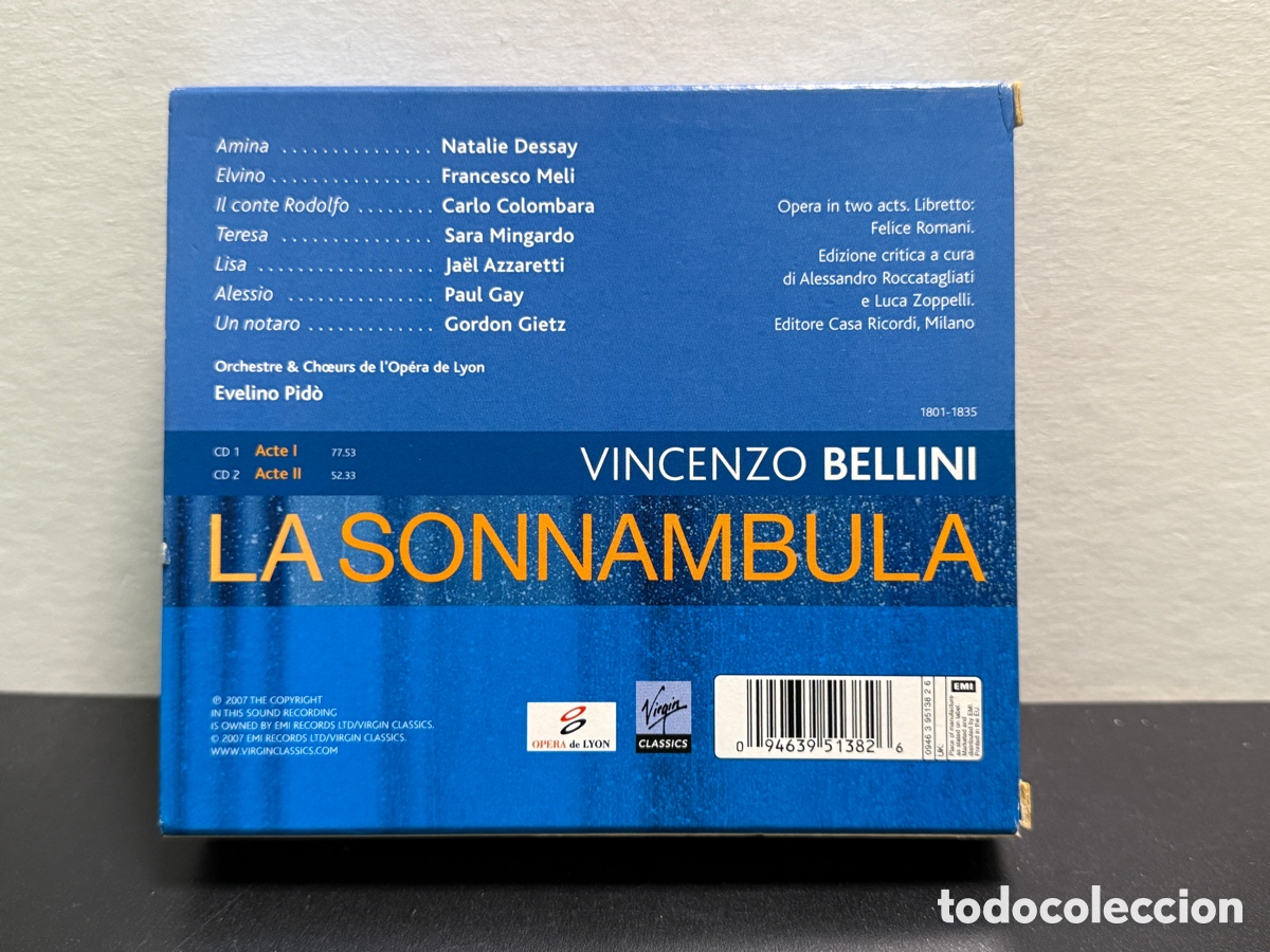CDs de m&uacute;sica: Bellini - Evelino Pid&ograve; - La Sonnambula (2xCD) - Foto 2