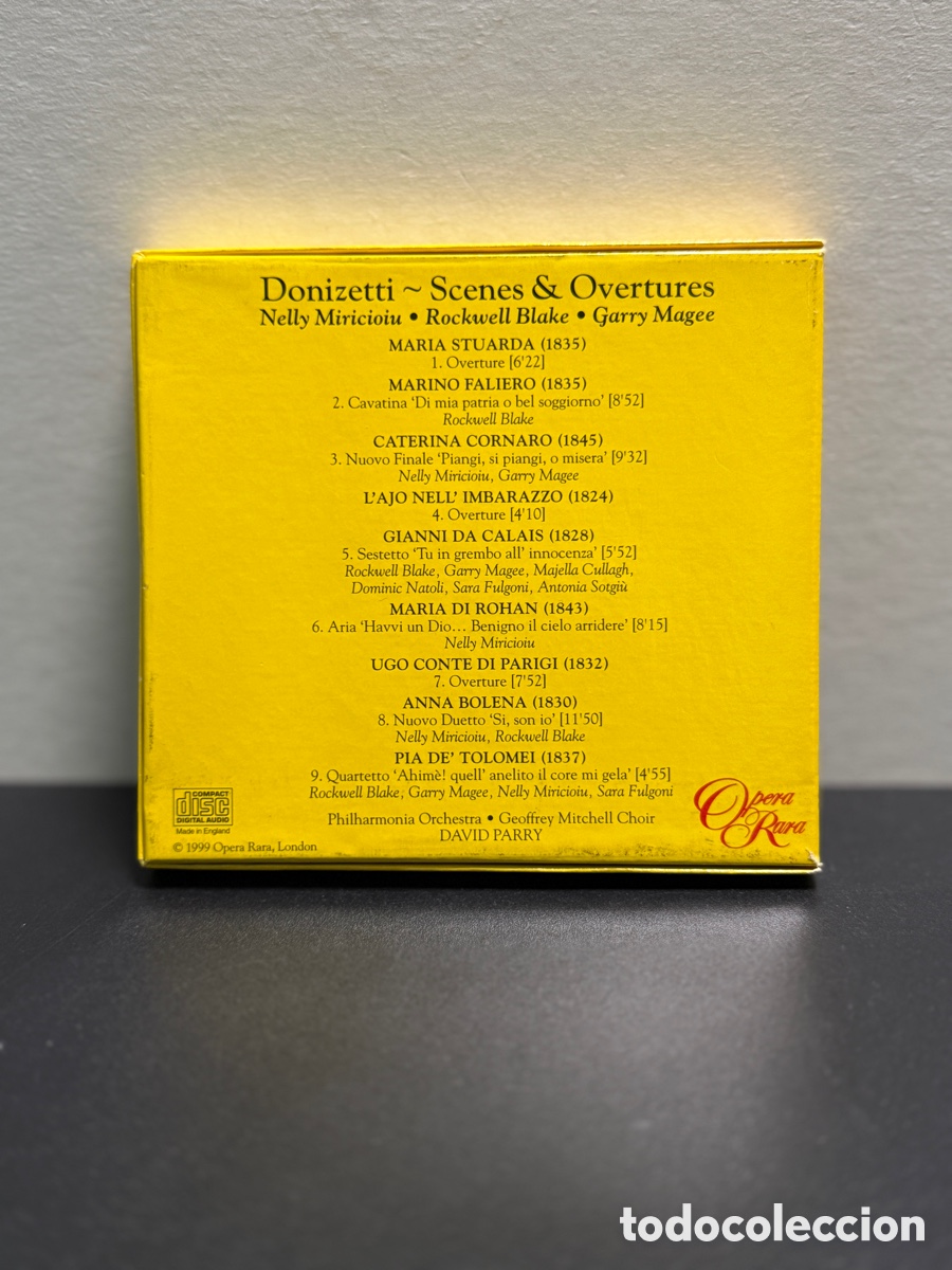 CDs de m&uacute;sica: Donizetti - David Parry - Scenes & Overtures (CD) - Foto 2