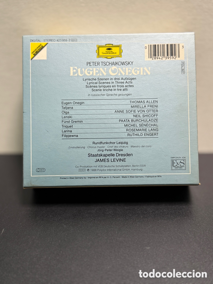 CDs de m&uacute;sica: Tchaikovsky - James Levine - Eugen Onegin (2xCD) - Foto 2