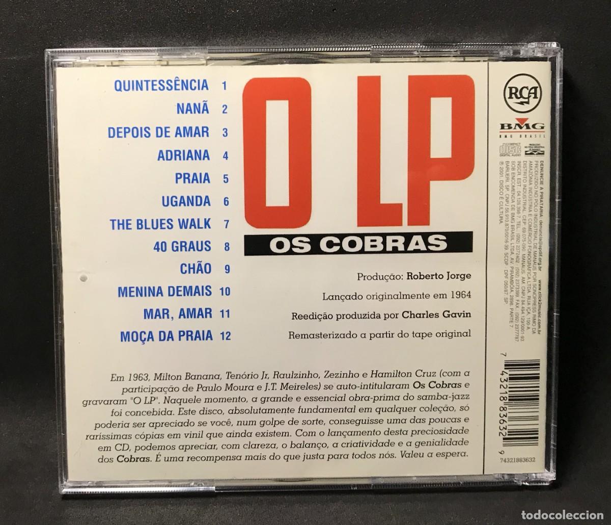 CDs de m&uacute;sica: Os Cobras - O LP - CD - RCA Brasil - Foto 2