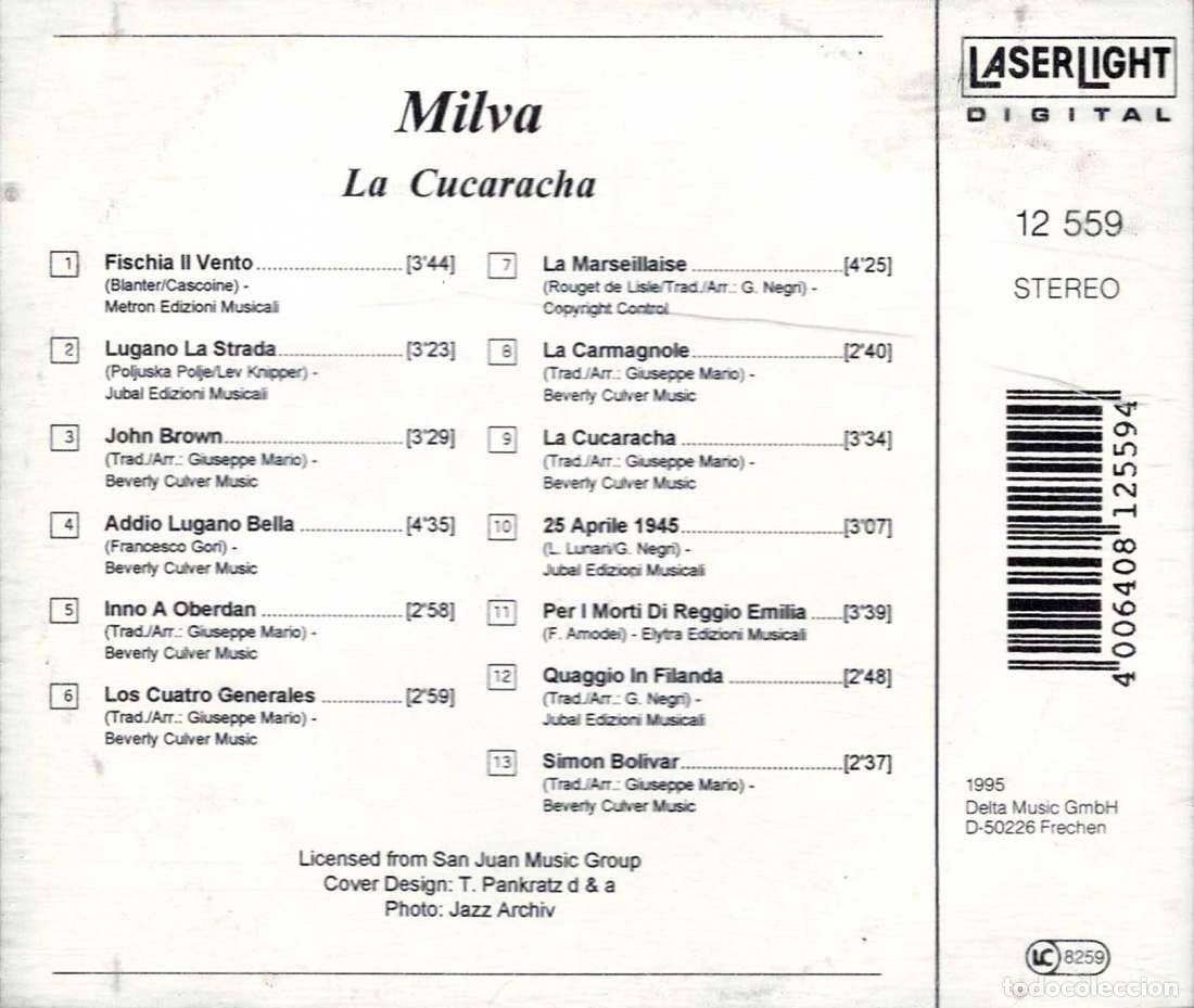 CDs de m&uacute;sica: Milva - La Cucaracha. CD - Foto 2