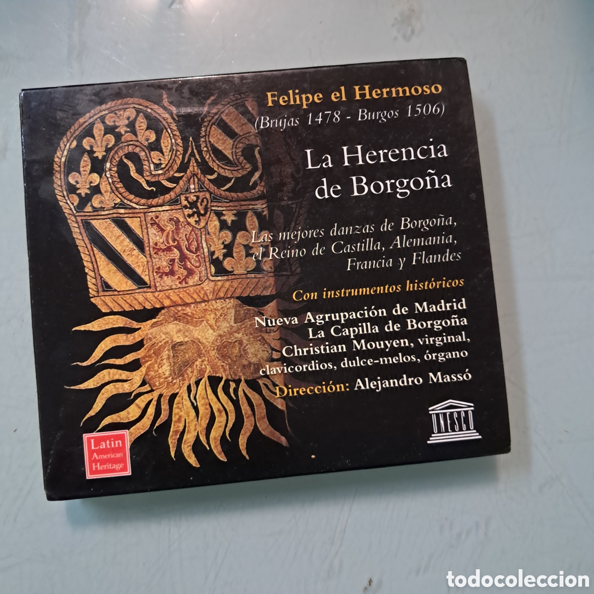 CDs de m&uacute;sica: Felipe el Hermoso, La herencia de Borgo&ntilde;a, Compact disc