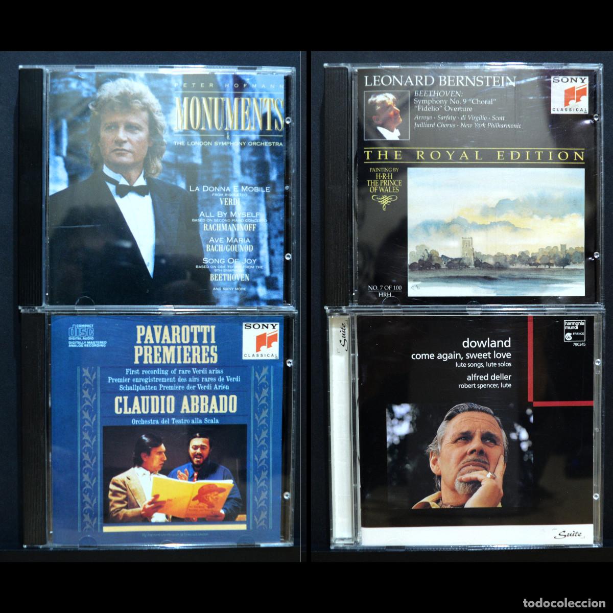 CDs de m&uacute;sica: LOTE 4CD &Oacute;PERA M&Uacute;SICA CL&Aacute;SICA PAVAROTTI CLAUDIO ABBADO PETER HOFMAN LEONARD BERNSTEIN JOHN DOWLAND