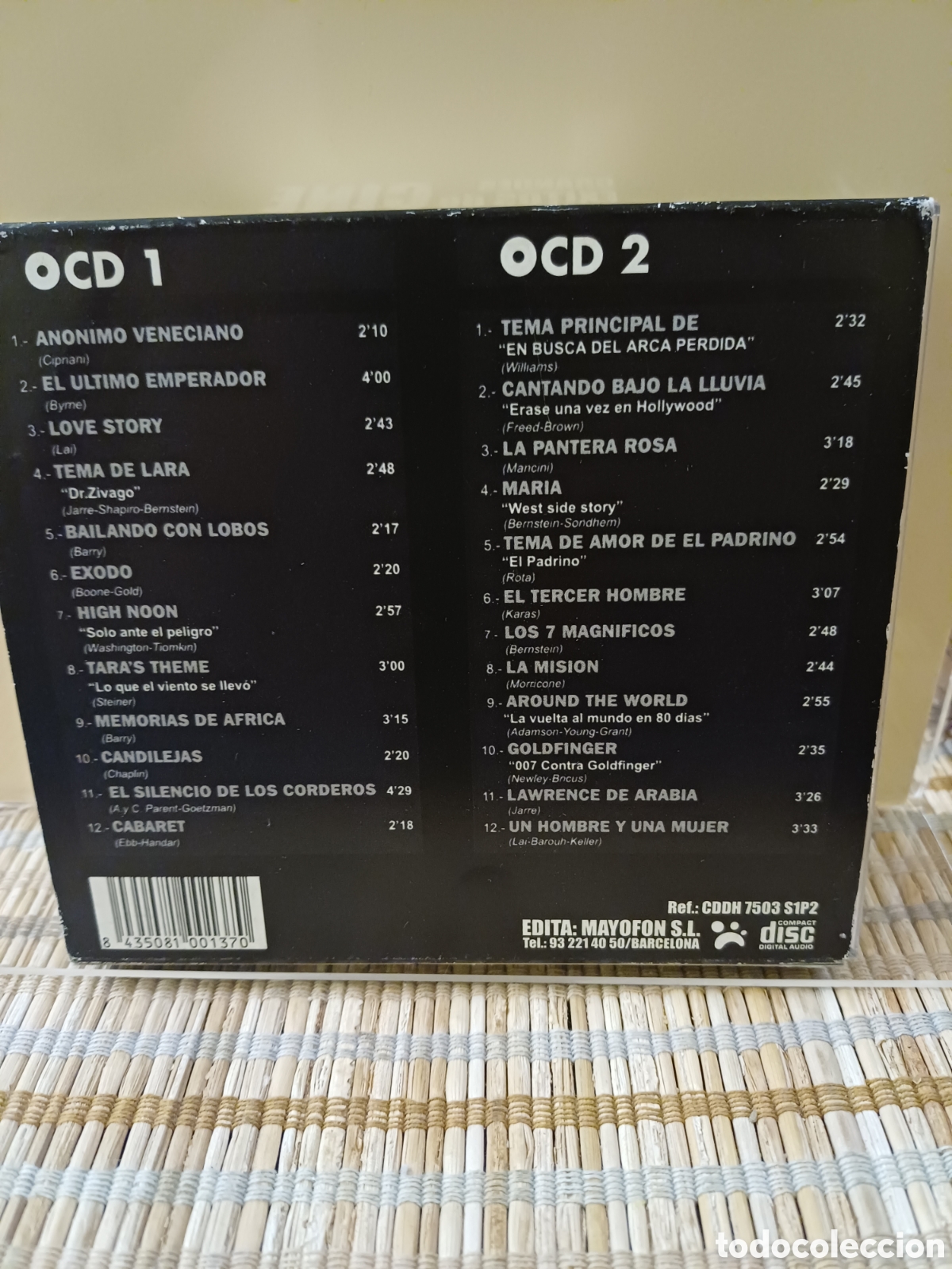 CDs de m&uacute;sica: Cd Grandes exitos de cine 2 cd - Foto 2